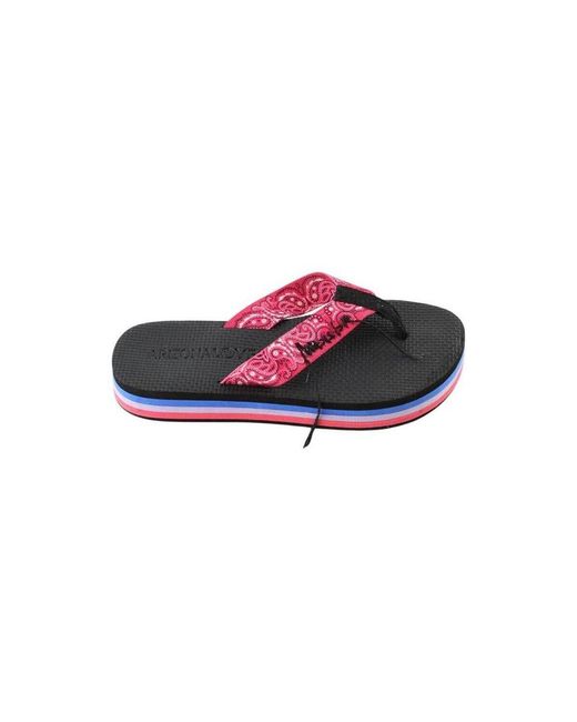 Sandales Tongs noires ARIZONA LOVE en coloris Red