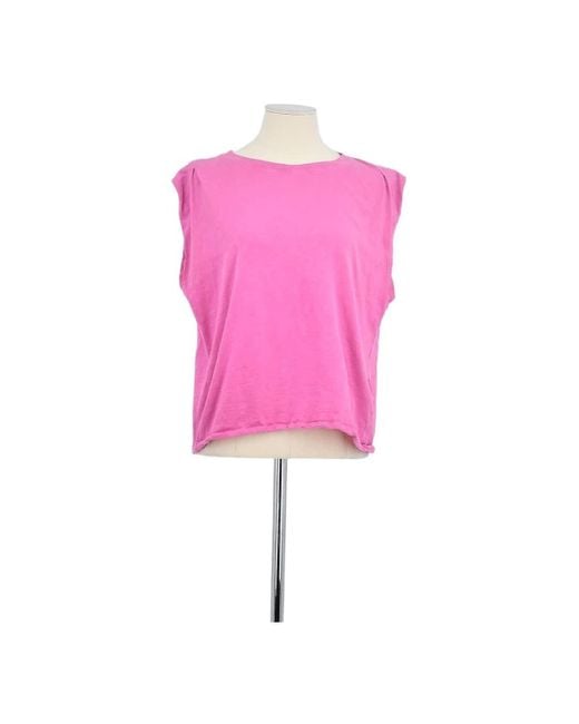 Blouses Top sans manche en coton Des Petits Hauts en coloris Pink