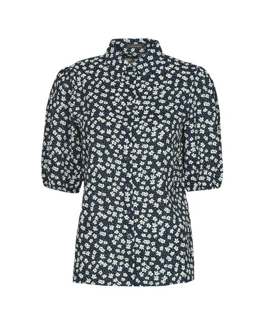 Blouses 13-Pamela-Printt Chattawak en coloris Black