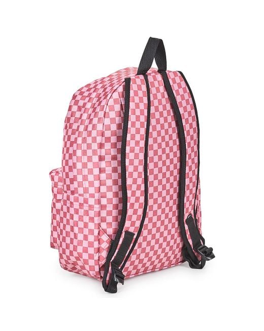 Vans Pink Rucksack Old Skool Check Backpack