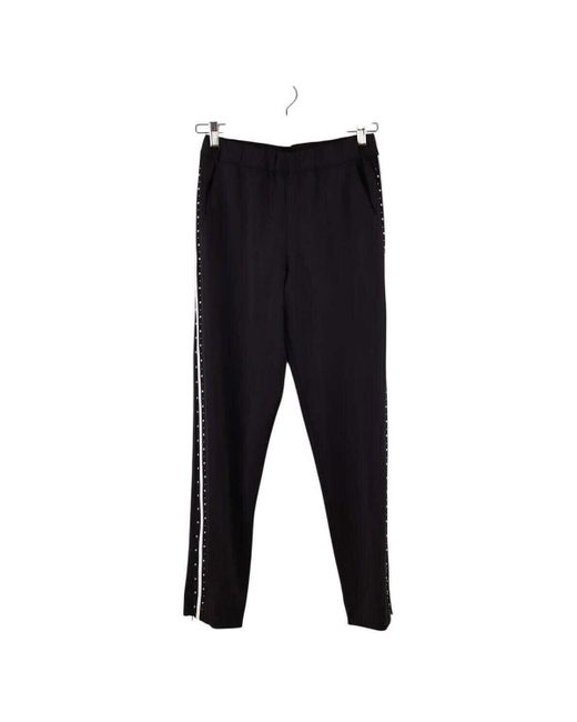 Pantalon Pantalon droit noir Maje en coloris Black