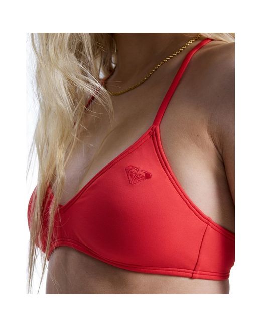 Maillots de bain Solid Essentials Athletic Tri Roxy en coloris Red