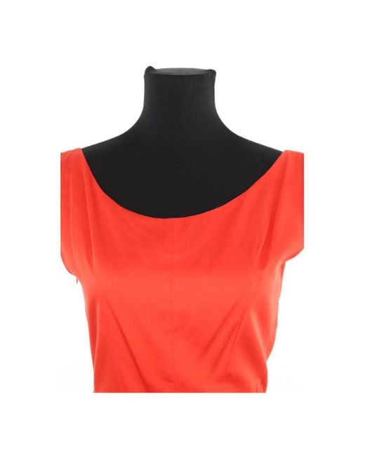 Robe courte Robe en coton rouge Tara Jarmon en coloris Red