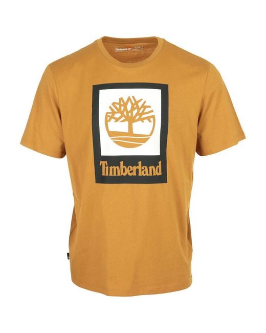 Timberland T-Shirt Korte Mouw Colored Short Sleeve Tee in het Metallic voor heren