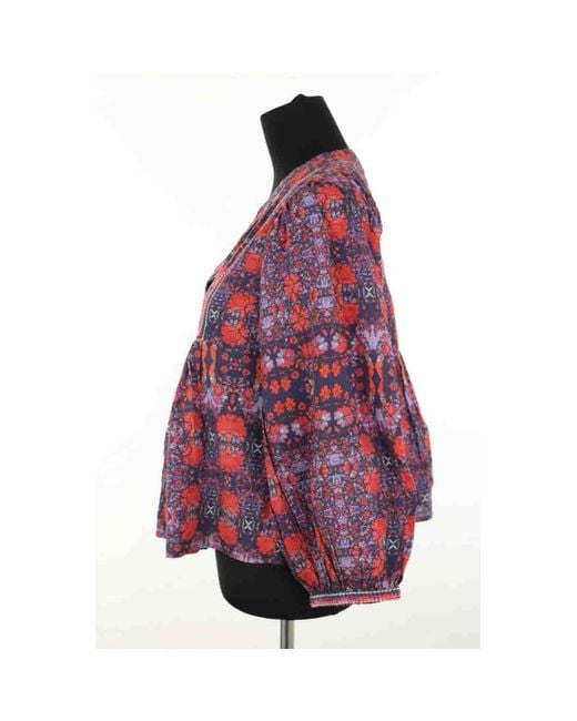 Blouses Blouse en coton multicolore Ba&sh en coloris Red