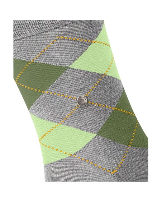 Chaussettes Chaussettes Manchester Carreaux Gris Burlington pour homme en coloris Gray