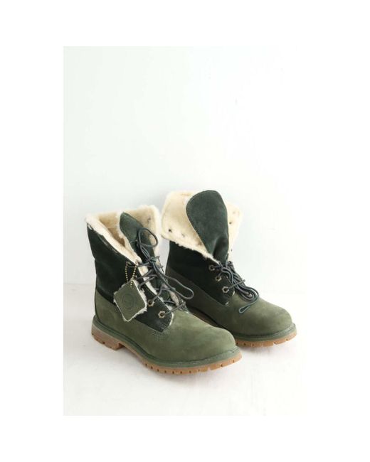 Bottines Boots en daim Timberland en coloris Green