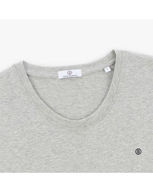 T-shirt Theo Serge Blanco pour homme en coloris Gray