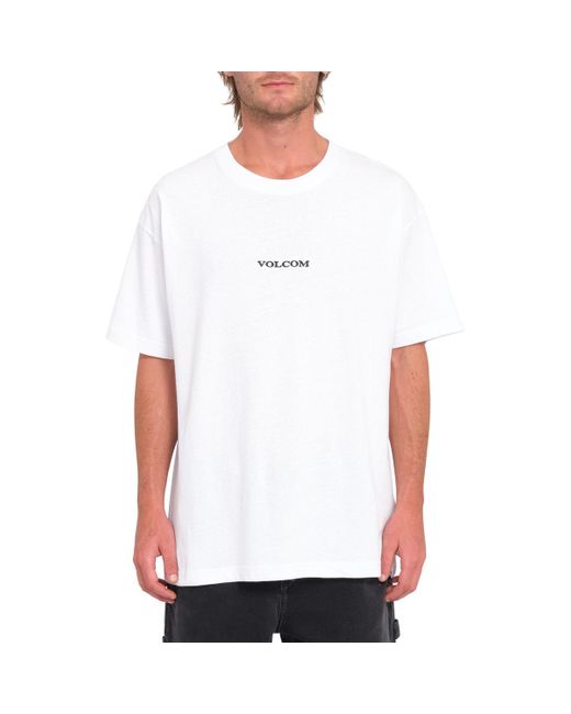 T-shirt Camiseta de manga corta Stone - Whit Volcom pour homme en coloris White