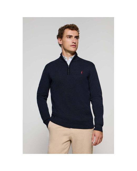 Pull RIGBY GO ZIPPER NECK POLO CLUB pour homme en coloris Bleu Lyst