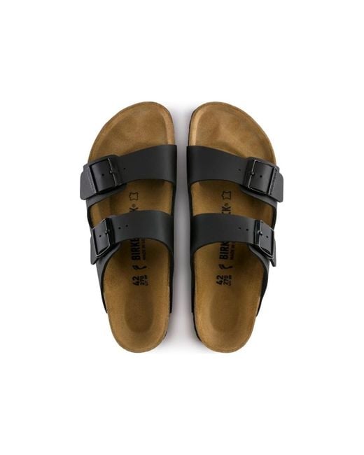 Birkenstock Sandalen Arizona Birko-Flor Narrow in het Black
