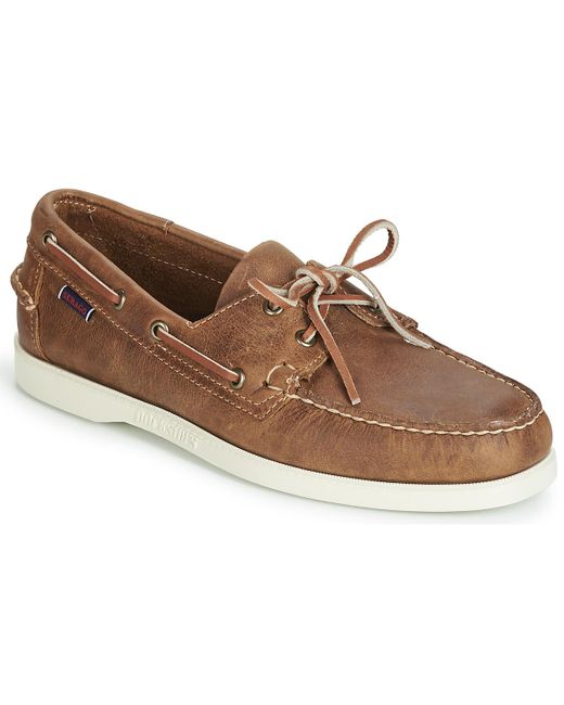 Sebago Suède Bootschoenen Docksides Portland Crazy H in het Bruin voor heren  - Bespaar 20% - Lyst
