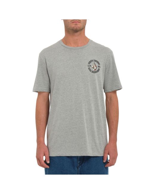T-shirt Camiseta Fried Heather - Heather Grey Volcom pour homme en coloris Gray