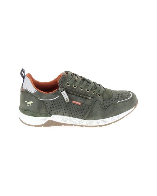 Mustang Lage Sneakers Sneaker 4164302 Olive in het Groen - Bespaar 23% -  Lyst