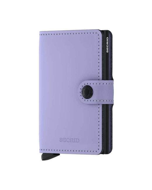 Portefeuille Miniwallet Matte Secrid en coloris Purple