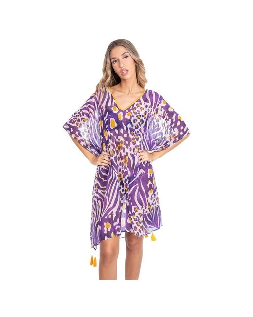 Paréos Poncho Isla Bonita By Sigris en coloris Purple