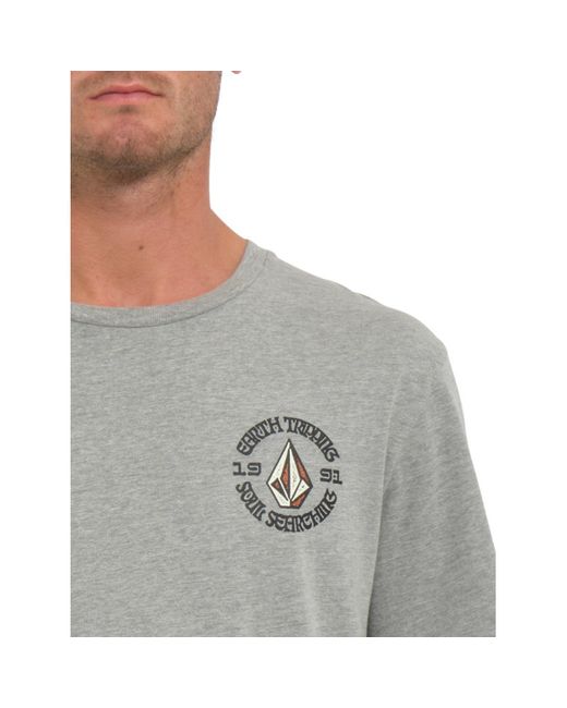 T-shirt Camiseta Fried Heather - Heather Grey Volcom pour homme en coloris Gray