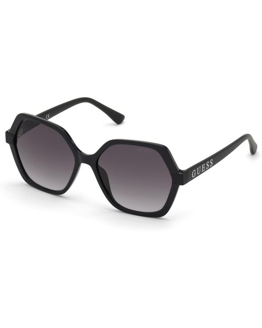 Lunettes de soleil GU7698 Lunettes de soleil, Noir/Fumée, 57 mm Guess en coloris Black