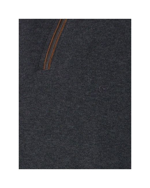 Pull Pull-over Demi-Zip Solid Anthracite CASA MODA pour homme en coloris Blue