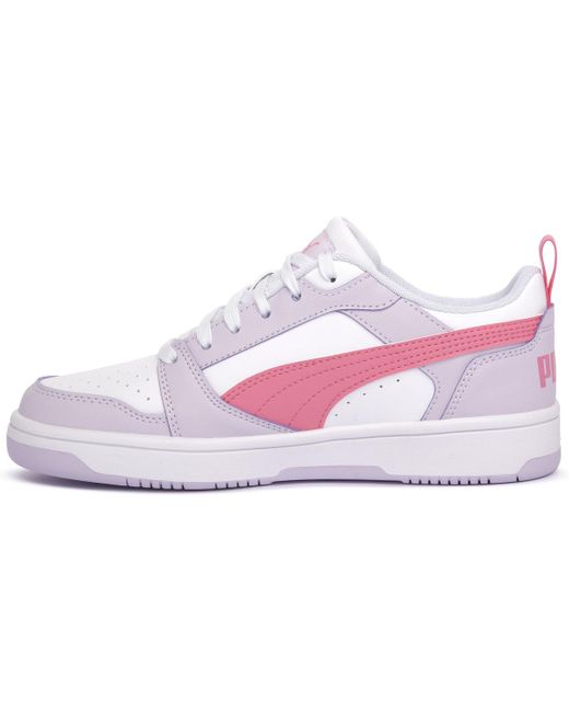 Baskets 22 REBOUND V6 LOW JR PUMA en coloris White