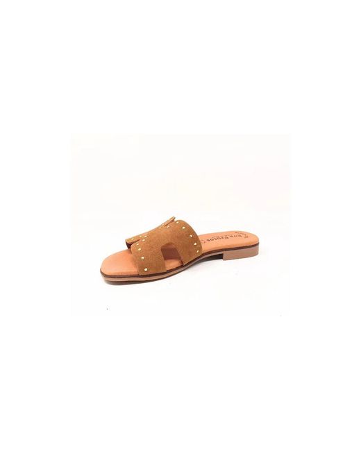 Sandales plates SANDALE SERR BEIGE Eva Frutos en coloris White