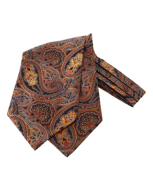 Echarpe Foulard Ascot Léonard Clj Charles Le Jeune pour homme en coloris Brown