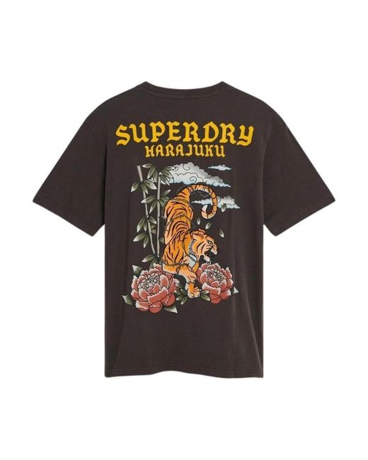 T-shirt Superdry pour homme en coloris Black