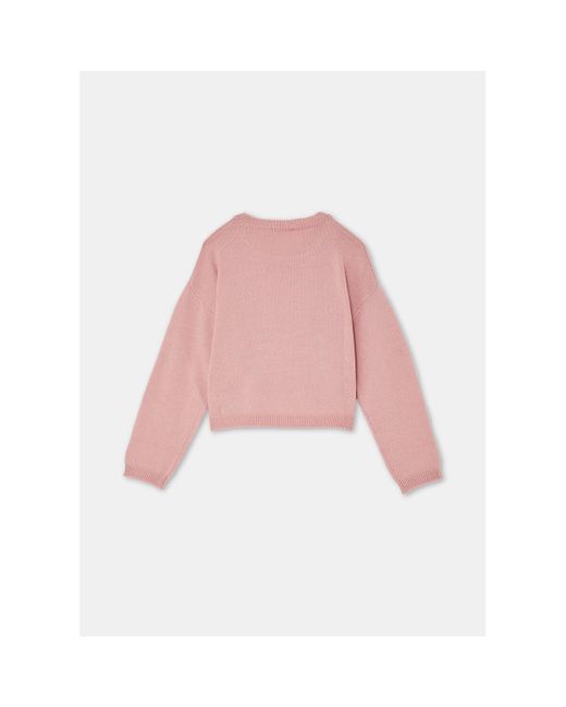Pull MAGLIA IN LANA CON LOGO E STRASS Art. GF5089MA51I Liu Jo en coloris Pink