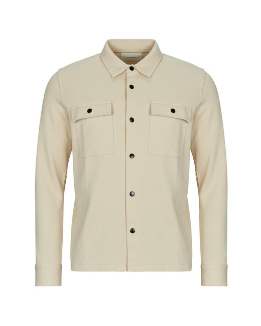 SELECTED Windjack Slhjackie Sweat Jacket in het Natural voor heren