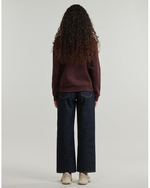 Adidas Brown Sweatshirt Essentials Small Logo Feel Cozy Hoodie