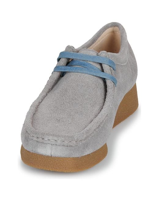 Clarks Blue Damenschuhe Wallabee Evosh