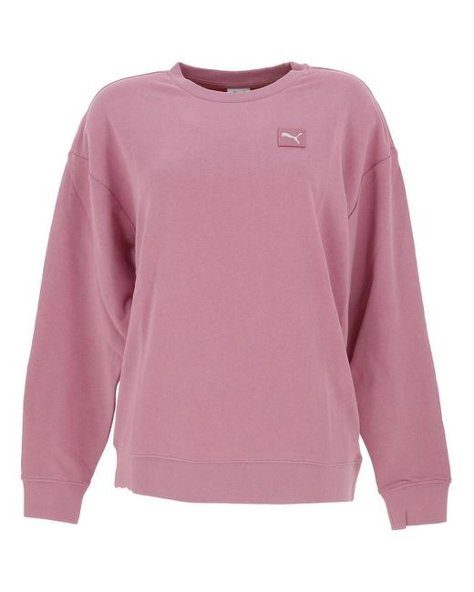 Sweat-shirt Ess elevated comfort PUMA en coloris Purple