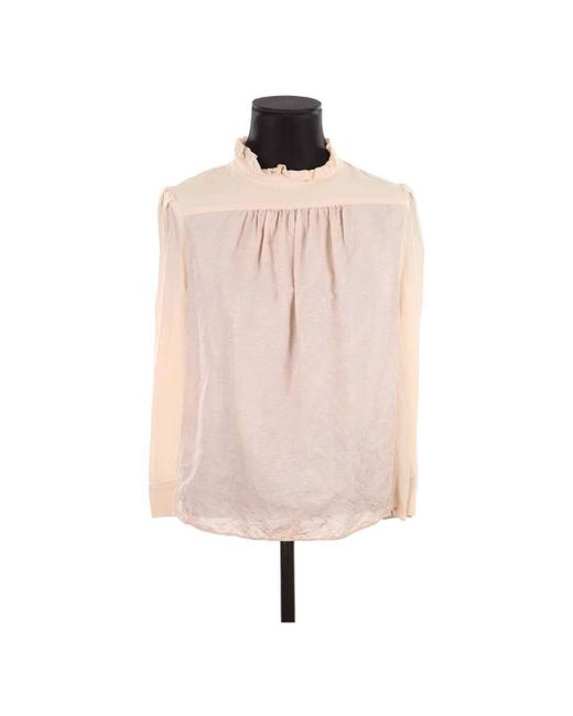 Blouses Blouse en coton Tara Jarmon en coloris Pink