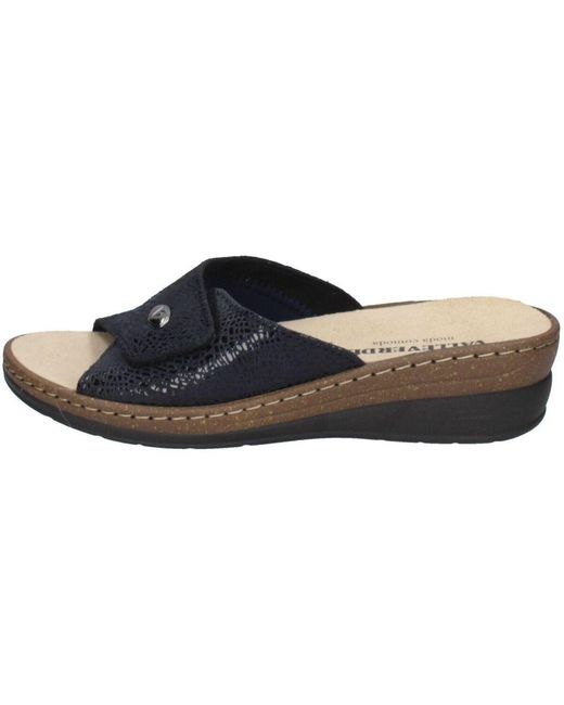 Mules Valleverde en coloris Black