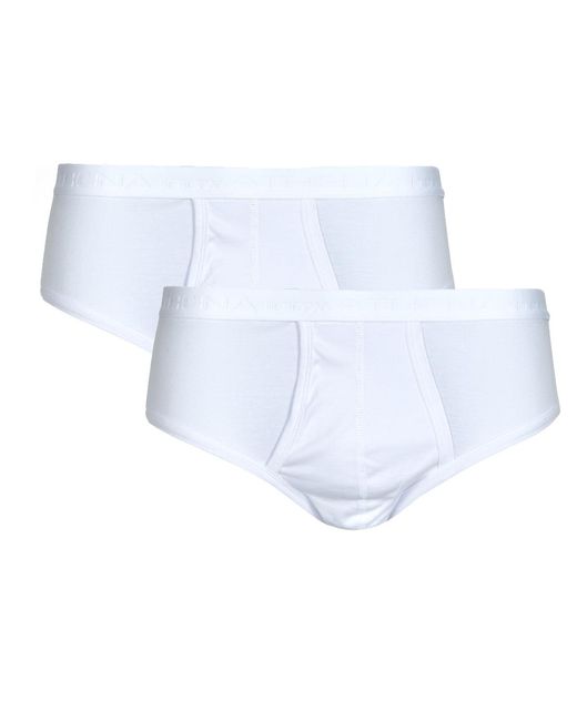 Slips BASIC COTON BIO Pack de 2 Athena pour homme en coloris Blue