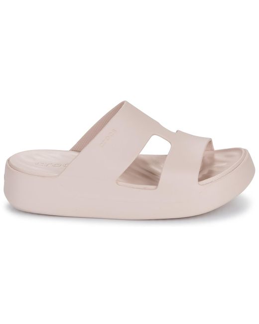 CROCSTM Slippers Getaway Platform H-Strap in het Pink