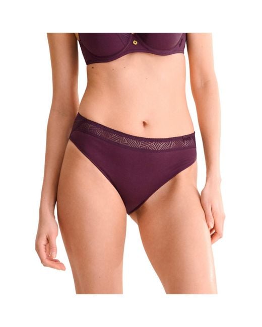 Culottes & slips Slip RIA Lisca en coloris Purple