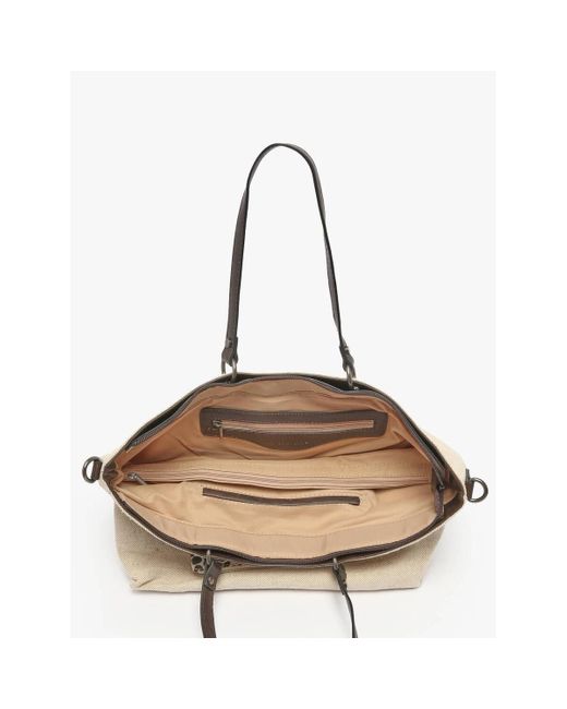 Sac a main Cabas Mix leopard coton MIX LEOPARD 069-00006211 Miniprix en coloris Metallic