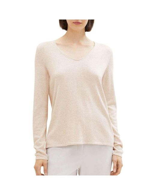 Pull 3386501 Tom Tailor en coloris Natural