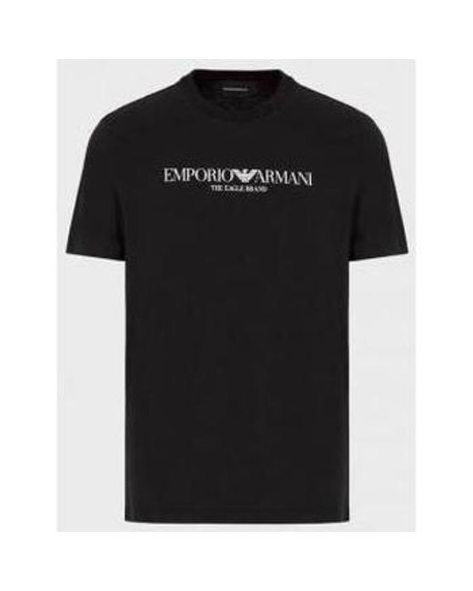 T-shirt Emporio Armani pour homme en coloris Black