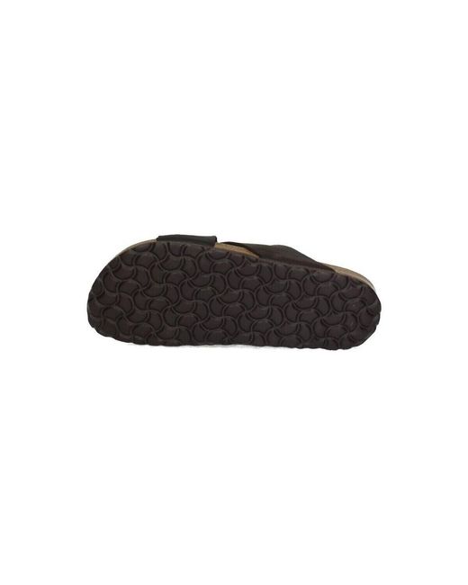 Sandales plates Interbios pour homme en coloris Black
