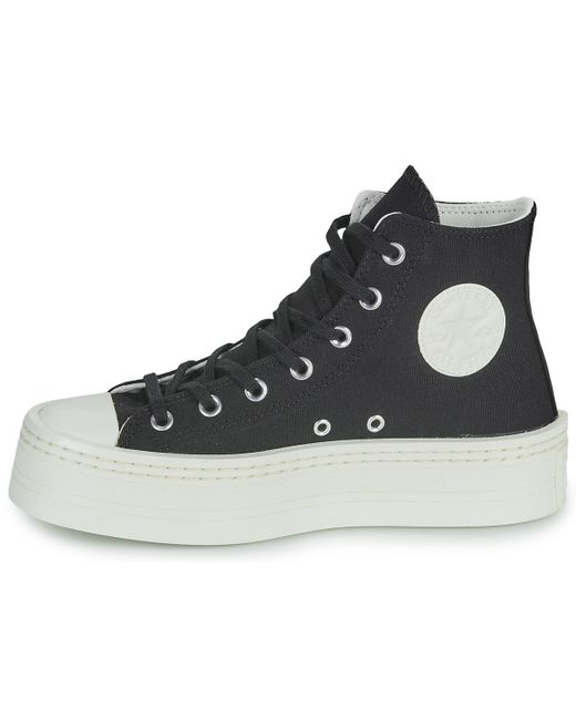 Baskets montantes CHUCK TAYLOR ALL STAR MODERN LIFT PLATFORM CANVAS Converse en coloris Black