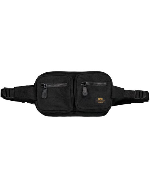 Sac Bandouliere Label Waist Bag - black Alpha Industries pour homme