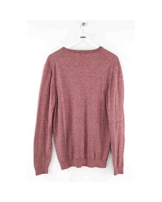 Pull Pull en coton bordeaux Boss pour homme en coloris Pink