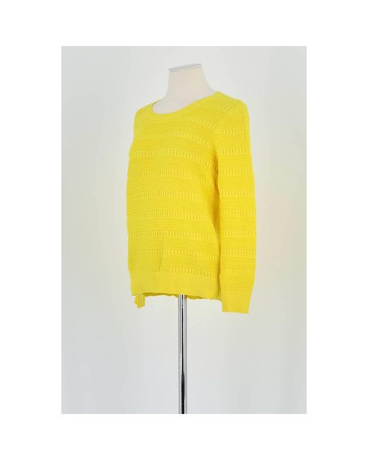 Pull Pull En Coton Sandro en coloris Yellow