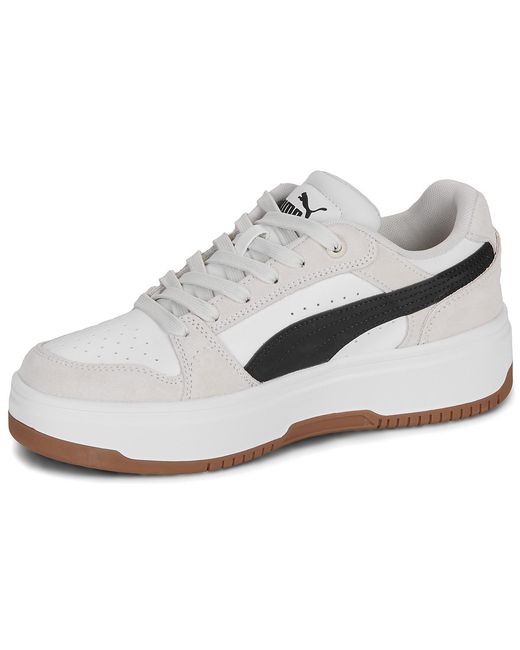PUMA White Sneaker Rebound Low Sd