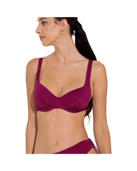 Maillots de bain Haut maillot de bain armaturé Palma Lisca en coloris Purple