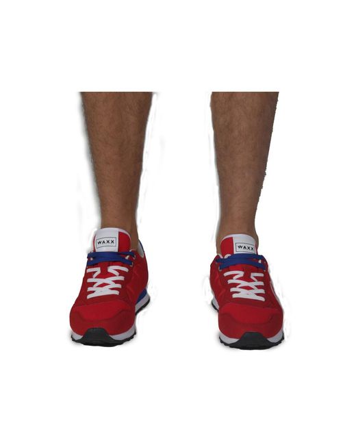 Baskets basses SNEAKERS BOBBY Waxx en coloris Red