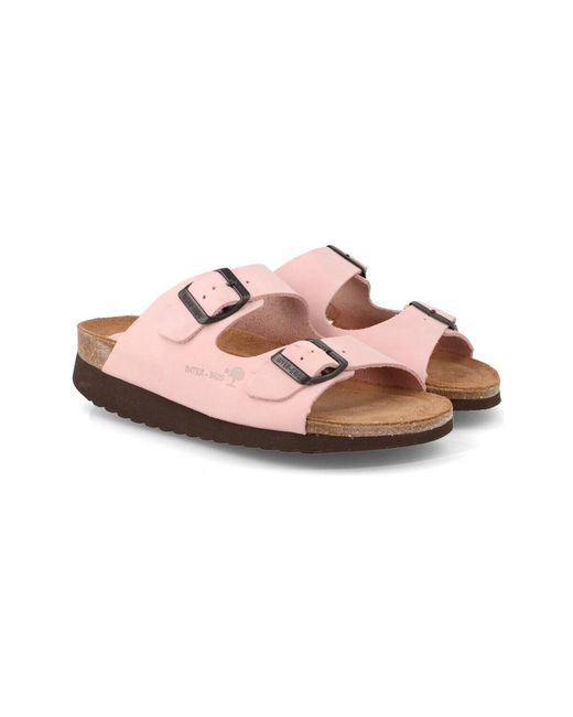 Sandales compensées Interbios en coloris Pink