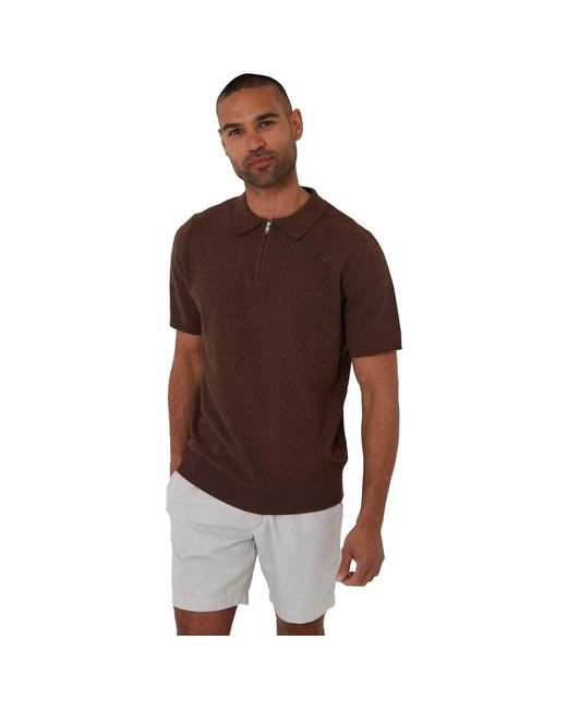 Polo Whittley Threadbare pour homme en coloris Brown